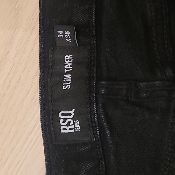 RSQ Distressed black jeans 34 × 30 - Picture 2 of 4